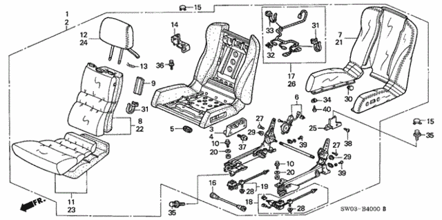 Seat for 2001 Acura NSX #0