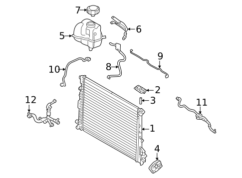 Radiator & Components for 2023 Volvo V60 #19