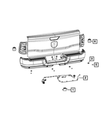 52112731AE - Electrical: Rear Bumper Wiring for Ram: 2500, 3500 Image