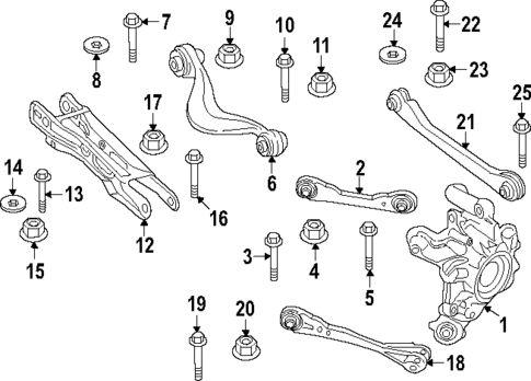 Rear Suspension for 2020 BMW X3 #1