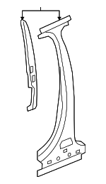 25898267 - Body: Center Pillar Reinforced for Saturn: Aura Image
