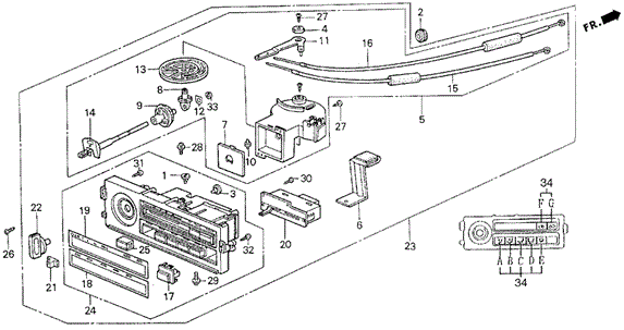 Heater Control for 1991 Honda CRX #0