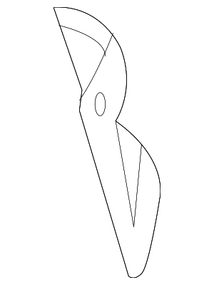 970522331002S0 - Body: Folding Seat Latch Release Handle Bezel for Porsche Image