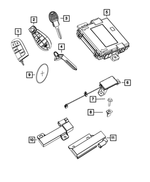 68166319AA - Electrical: Blank Key for Dodge: Dart Image