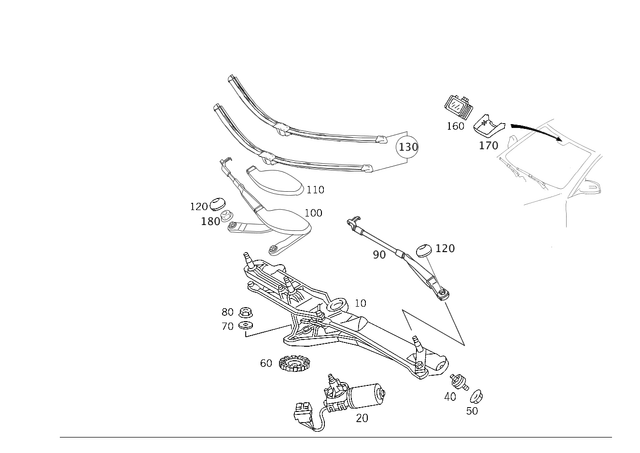 2208200241 - Electrical System: Linkage for Mercedes-Benz Image image