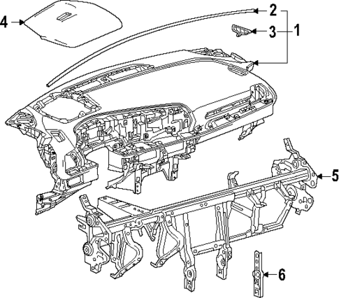 Instrument Panel for 2024 Chevrolet Traverse #0