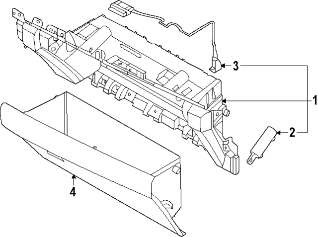 84735R0AB0GYT - : Glove Box Frame for Kia Image