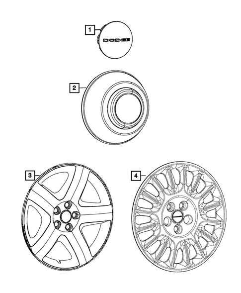 Wheel Covers and Center Caps for 2014 Dodge Charger #0