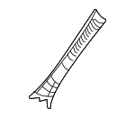 20469000257K95 - BODY: Windshield Pillar Trim for Mercedes-Benz Image