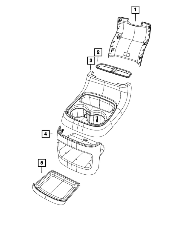 1YZ94DX9AA - Interior Trim: Console End Cap for Mopar Image image