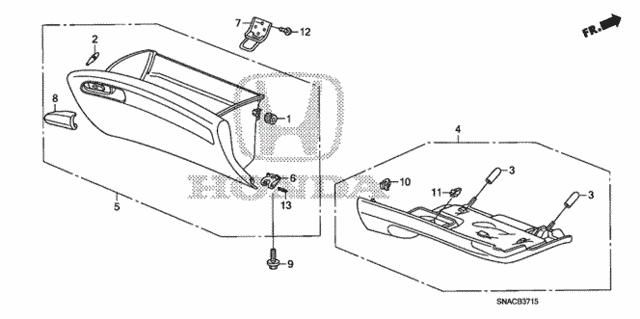 Instrument Panel Garnish (Passenger Side) for 2010 Honda Civic #0