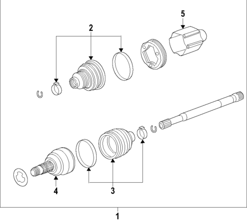 Axle Shafts & Joints for 2020 Cadillac XT4 #0