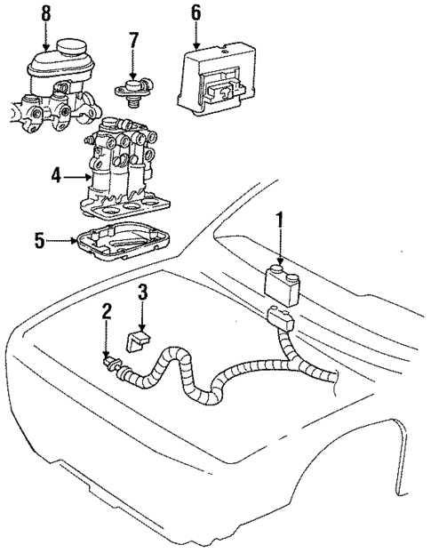 ABS Components for 1996 Oldsmobile Cutlass Ciera #0