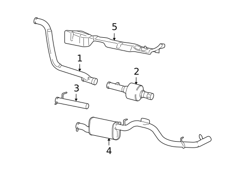 Exhaust Components for 2004 Ford Excursion #0