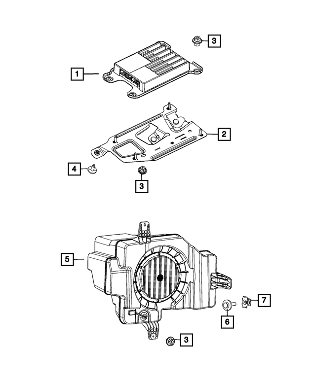 68347134AB - Electrical: Sub Woofer Speaker for Mopar Image