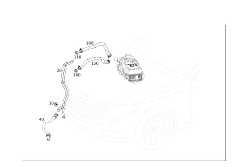 Power Electronics Cooling for 2016 Mercedes-Benz S550e #0