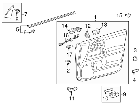 Front Door for 2010 Toyota 4Runner | OEM Parts Online