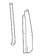 7575650020 - Body: Rear Molding for Lexus: LS430 Image