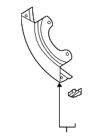 5Q1612163A - Body: Heat Shield for Audi: A3, A3 Quattro, Q3, S3, TT Quattro, TT RS Quattro, TTS Quattro Image