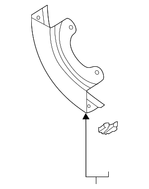 5Q1612163A - Body: Power Brake Booster Brace for Audi Image