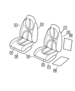 XB621L5AA - : Front Seat Cushion for Dodge: Durango Image