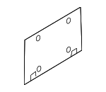8101711 - Body: License Bracket for Mercedes-Benz Image