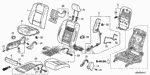 81291TA0A01 - Interior/Bumper: CLIP for Acura Image