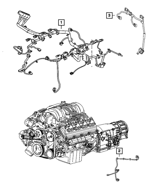 Wiring-Engine & Related Parts for 2007 Jeep Commander #0