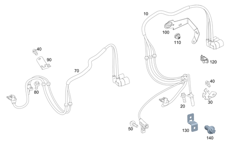 Rear Axle Wiring for 2021 Mercedes-Benz AMG GT Black Series #0
