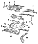 10102950 - Body: Panel Below Lid for Pontiac: Grand Prix Image
