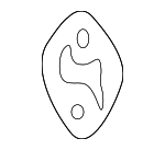 MB888461 - Body: Door Lock Striker Plate Spacer for Chrysler: Sebring | Dodge: Avenger, Stratus Image