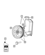 R4743805AD - : Power Steering Pump And Pulley, Remanufactured for Mopar Image