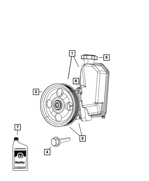 Power Steering Pump for 2008 Chrysler Pacifica #0