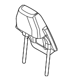 52107456444 - Body: Headrest Pad for BMW: 228i Gran Coupe, 228i xDrive Gran Coupe, M235i xDrive Gran Coupe, Z4 Image