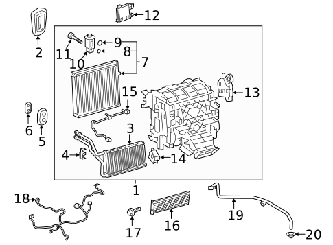 Blower Motor & Fan for 2024 Toyota Venza #1