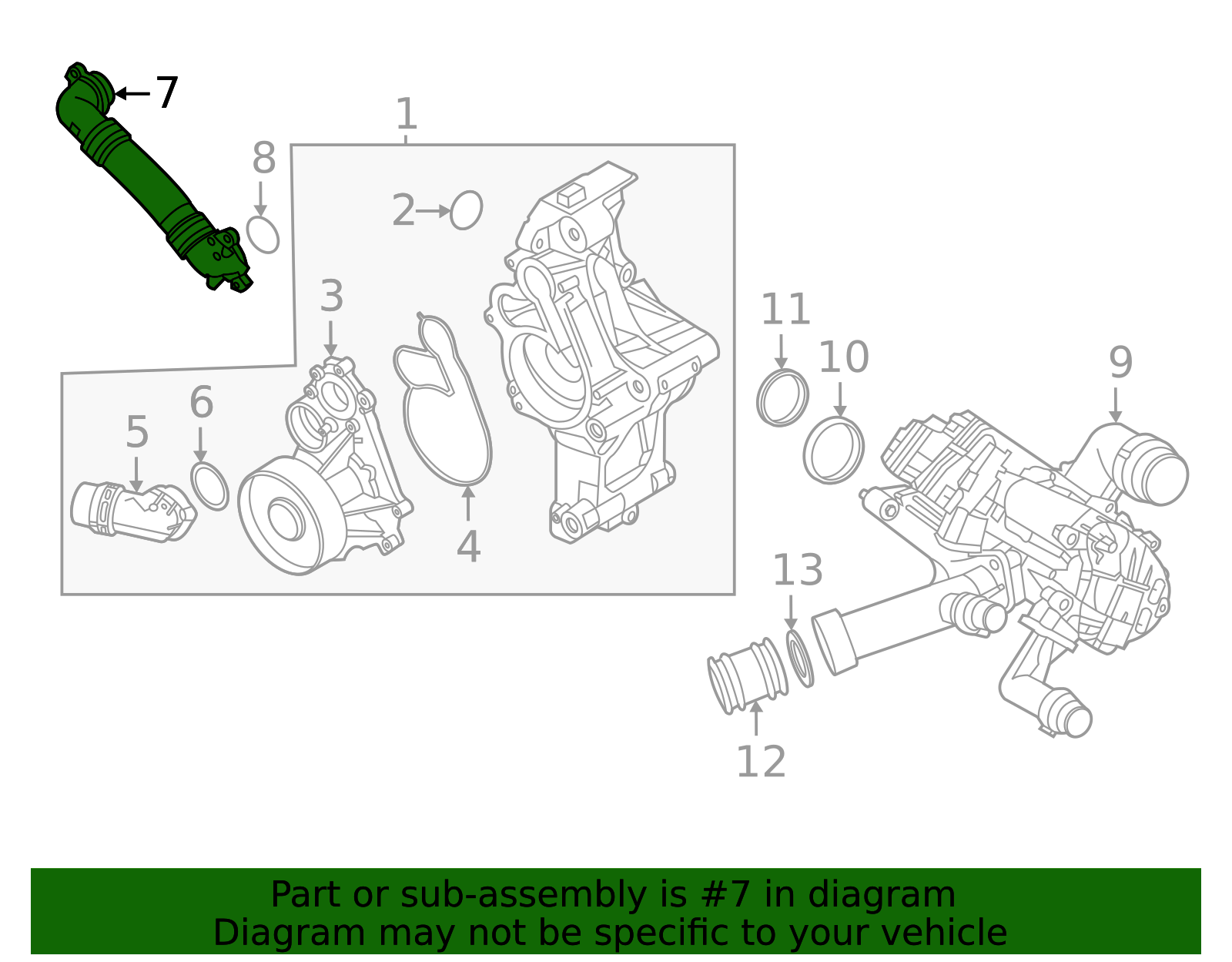 11538650983 - 2019-2025 BMW By-Pass Hose (11-53-8-650-983
