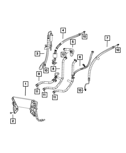 Power Steering Hoses for 2024 Ram 3500 #1