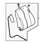 DR6288180A02 - : 2011-2014 Mazda 2 - Seat Back Assembly for Mazda: 2 Image