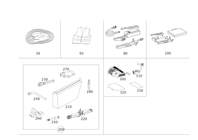 2035830064 - Tools and Safety: Glove for Mercedes-Benz Image