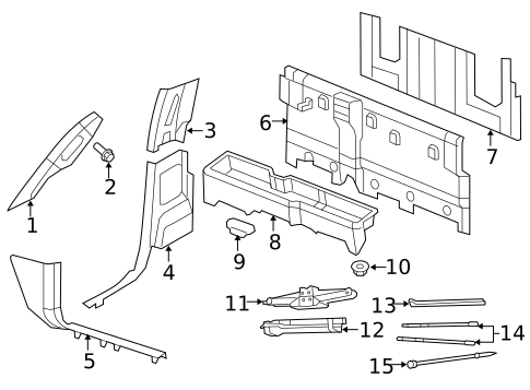 Interior Trim - Cab for 2013 Ram 1500 #1
