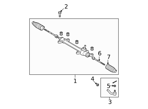 Steering Gear & Linkage for 2011 Toyota Corolla #0