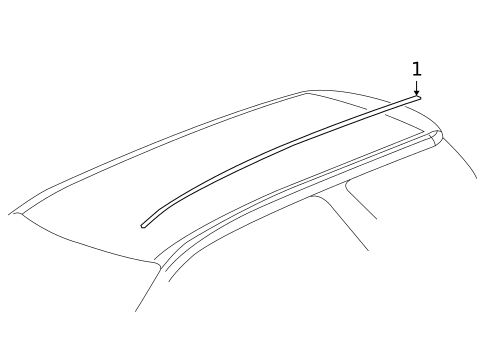 Exterior Trim - Roof for 2017 GMC Acadia Limited #0