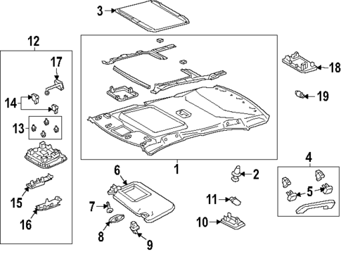 Interior Trim - Roof for 2025 Toyota Corolla #3