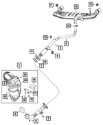 68161348AA - Exhaust: Exhaust Pipe Gasket for Fiat: 500 Image