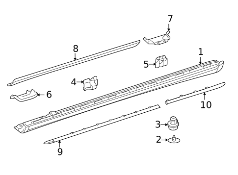 Exterior Trim - Pillars for 2020 Mercedes-Benz E63 AMG S #0
