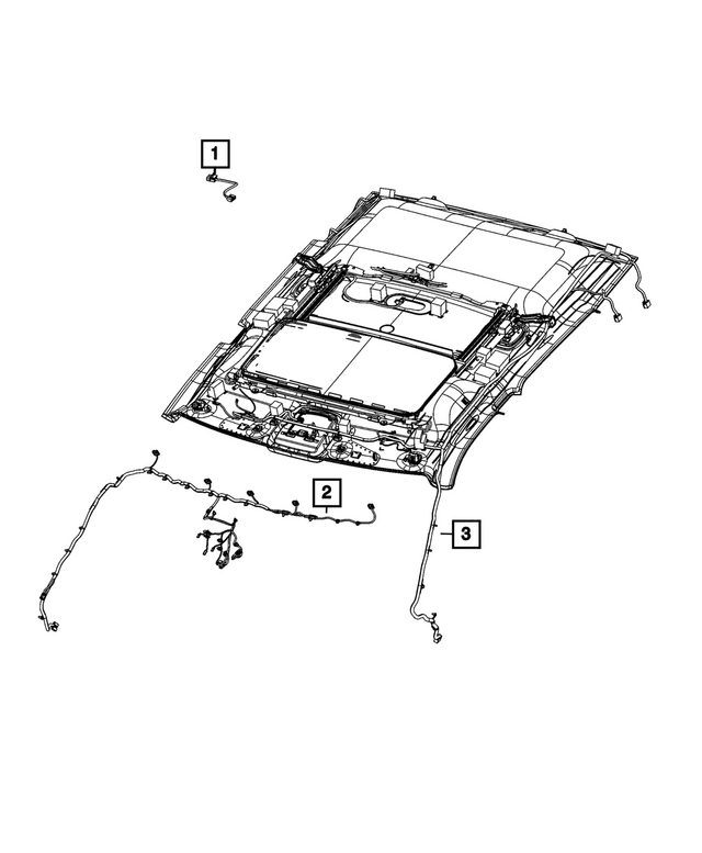 68049126AA - Electrical: Sunroof Wiring for Mopar Image