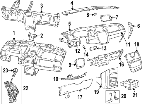 Instrument Panel Components for 2013 Dodge Grand Caravan #0