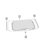 68458378AC - Glass: Backlite for Jeep: Grand Cherokee L Image