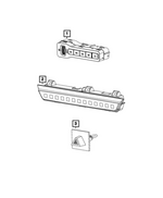 68602221AA - : Hazard Warning Switch for Mopar Image