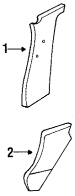 7698316C10 - : Lock Pillar Trim for Nissan: Van Image